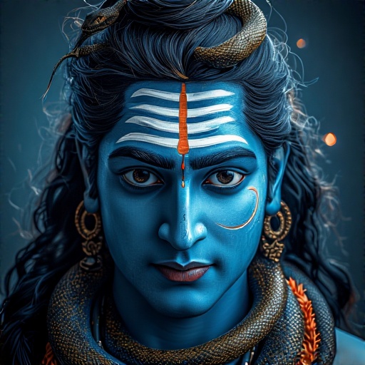 Mahadev Ganga Hair Moon